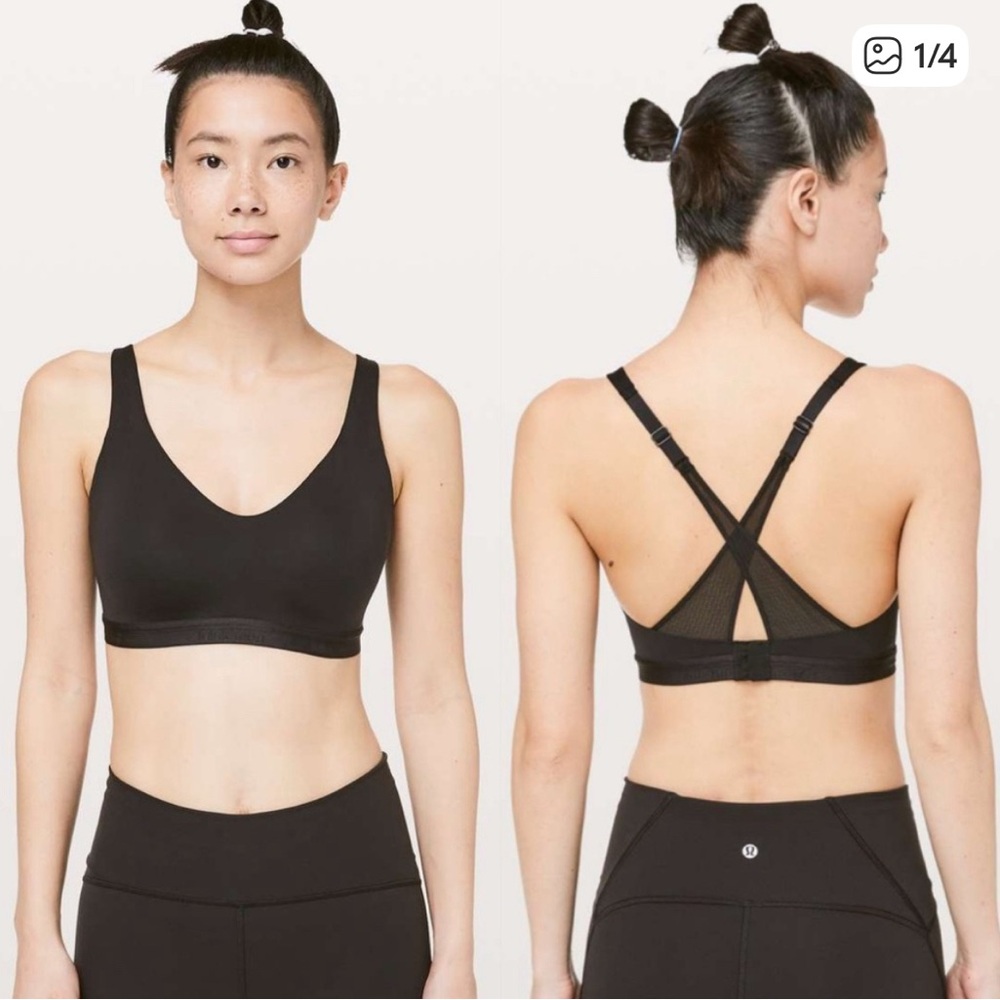 Lululemon Up For It Sports Bra in Black